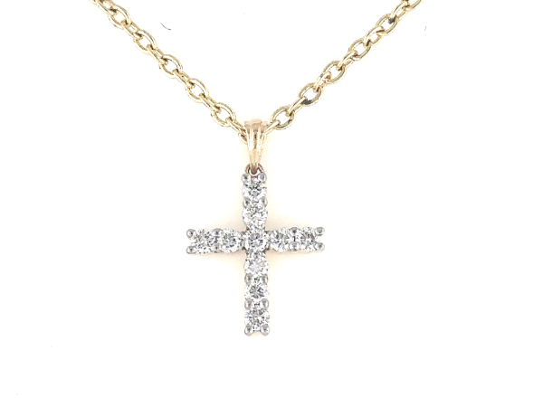 Delicate cross pendant