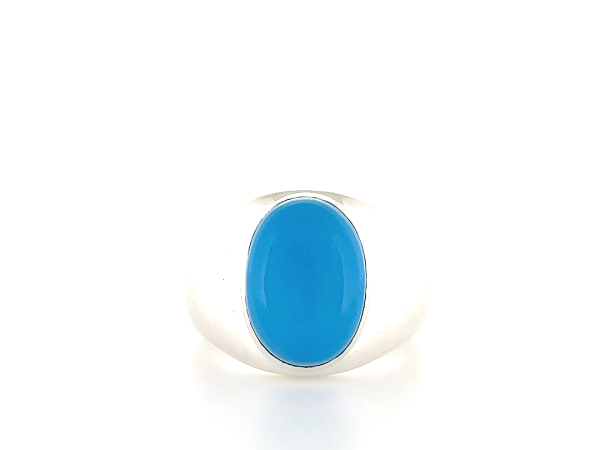 Turquoise solitaire ring