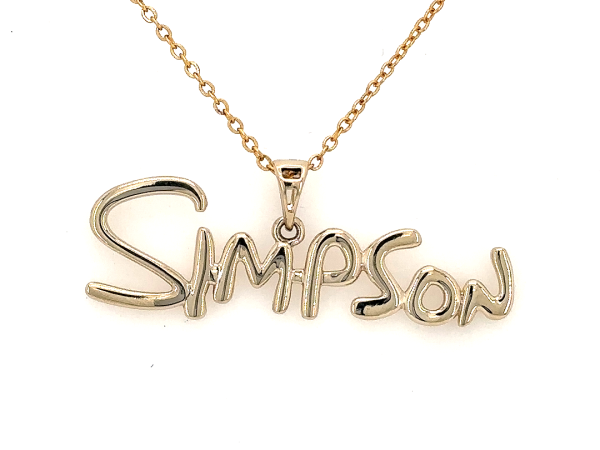 Customized name pendant
