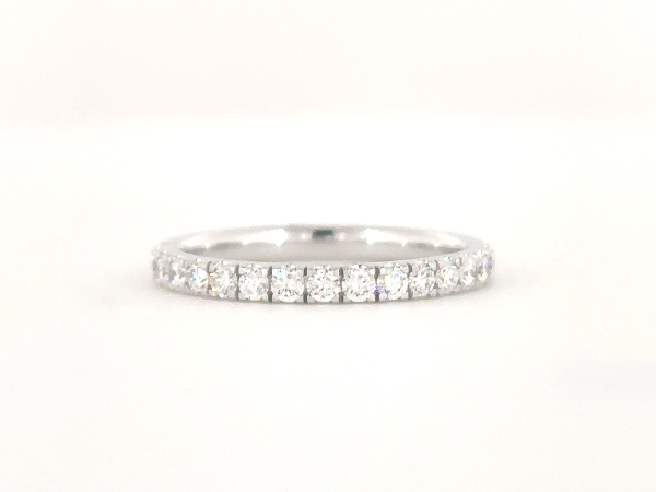 Dainty Round cut diamond eternity band