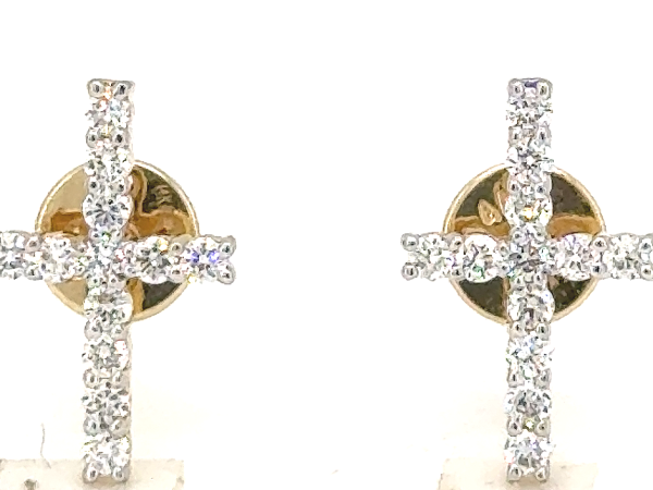 Cross shaped earrings